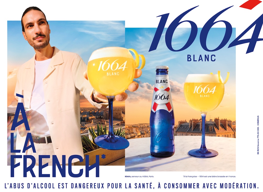 Publicité 1664 - A la French - Bière blonde - Kevin, serveur au HDOA à Paris - Agence Homerun - France - 2026