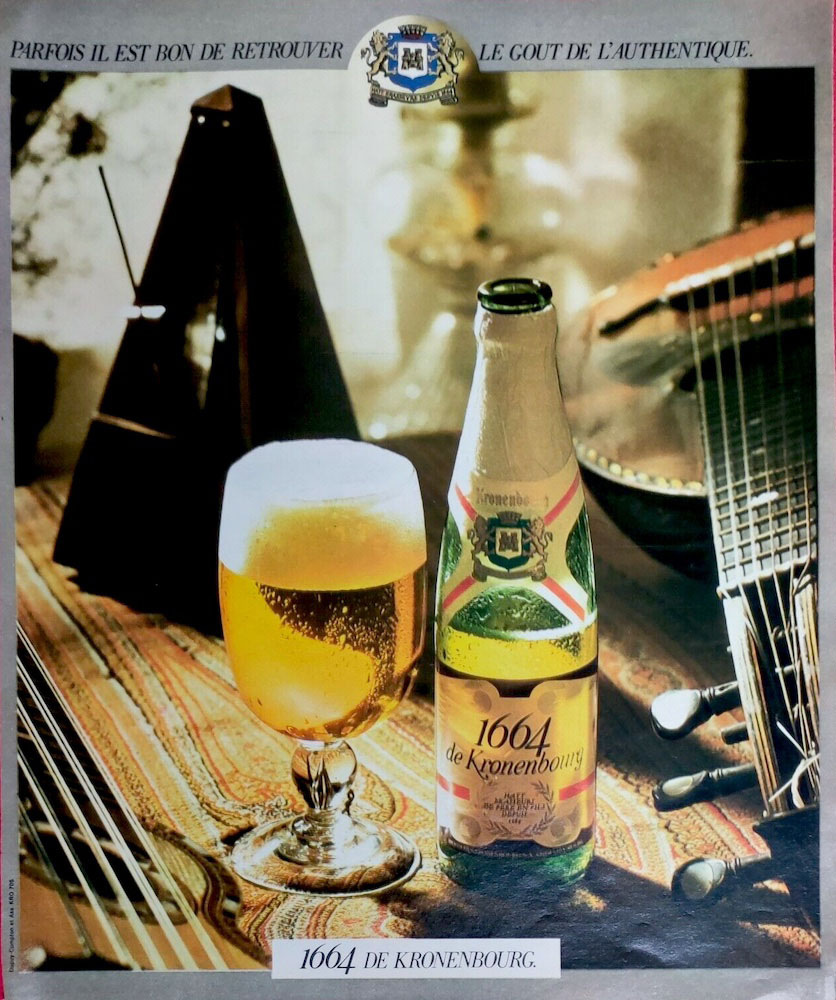 Publicité 1664 - Le goût de l'authentique - Parfois, il est bon de retrouver le goût de l'authentique - Métronome et mandoline - Agence Dupuy Compton - 1977