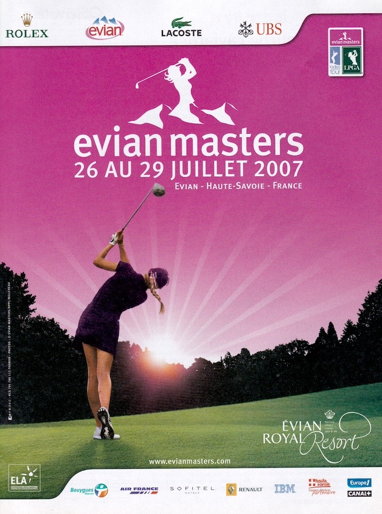 Publicité evian - evian Masters Féminin - Golf - 2007