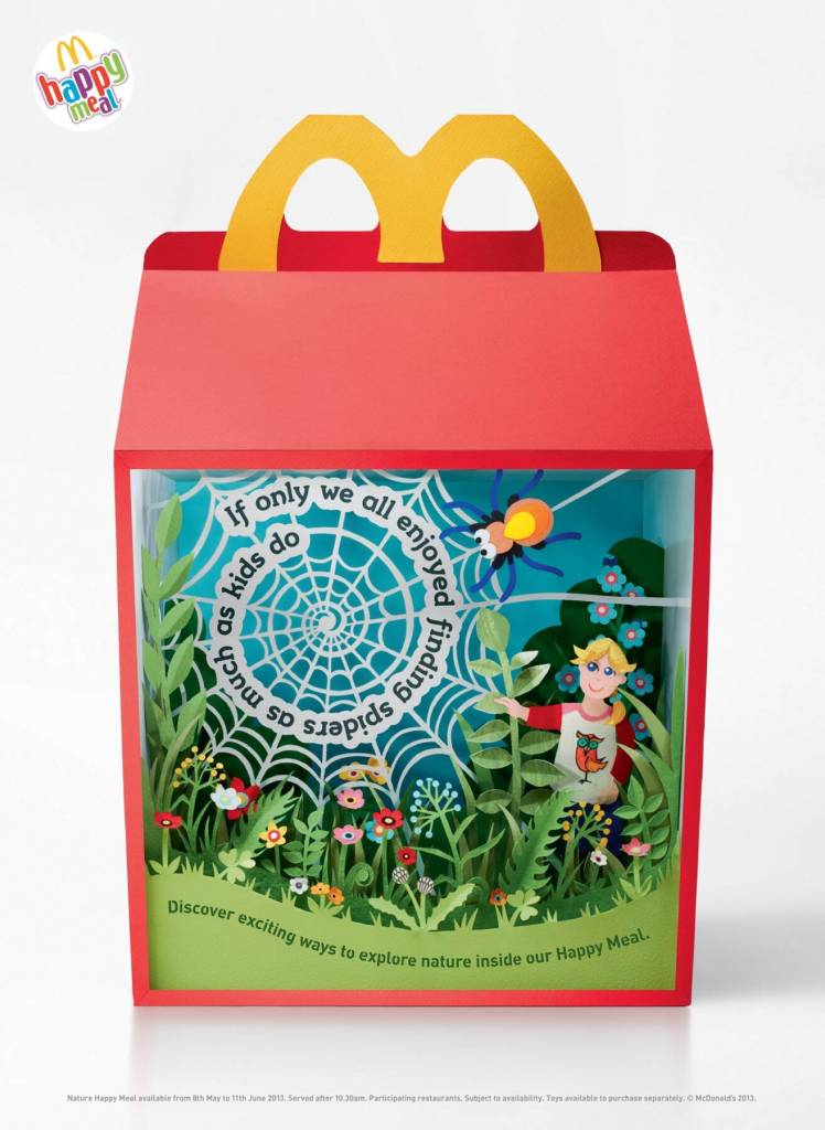 Publicité McDonald's - Happy Meal - Discover exciting ways to explore nature - Pop-up d'une balade dans la nature - Agence Leo Burnett - UK - 2013