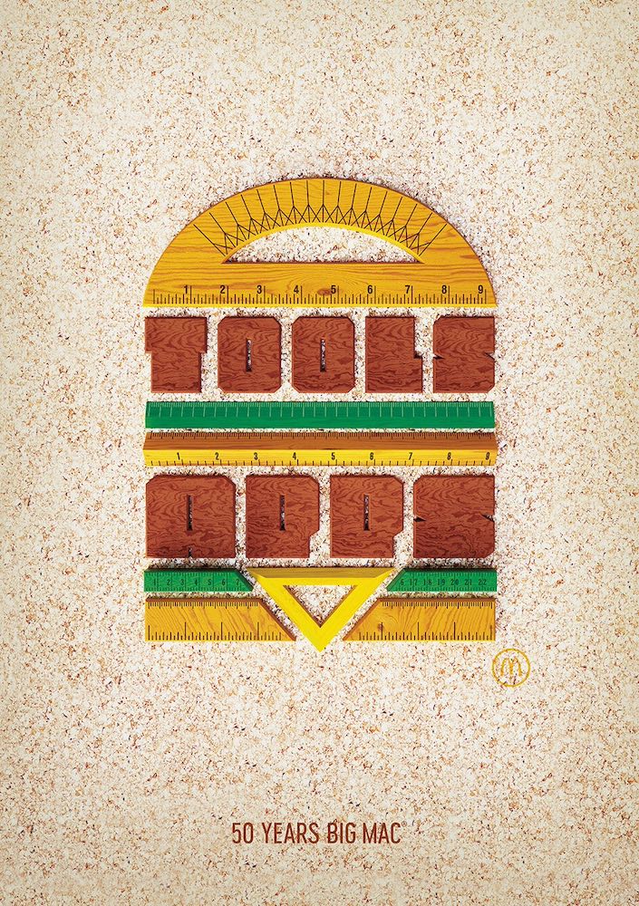 Publicité McDonald's - 50 ans Big Mac - 50 artistes - Tools-Apps - Agences TBWA Suisse et Worldwide - 2019