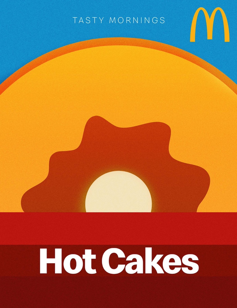Publicité McDonald's - Breakfast - Tasty Morning - Illustrations - Évocation du soleil levant - Hot Cakes - Agence FP7/McCann - Émirats arabes unis -2020