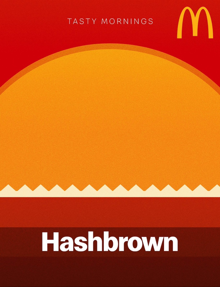 Publicité McDonald's - Breakfast - Tasty Morning - Illustrations - Évocation du soleil levant - Hashbrown - Agence FP7/McCann - Émirats arabes unis -2020