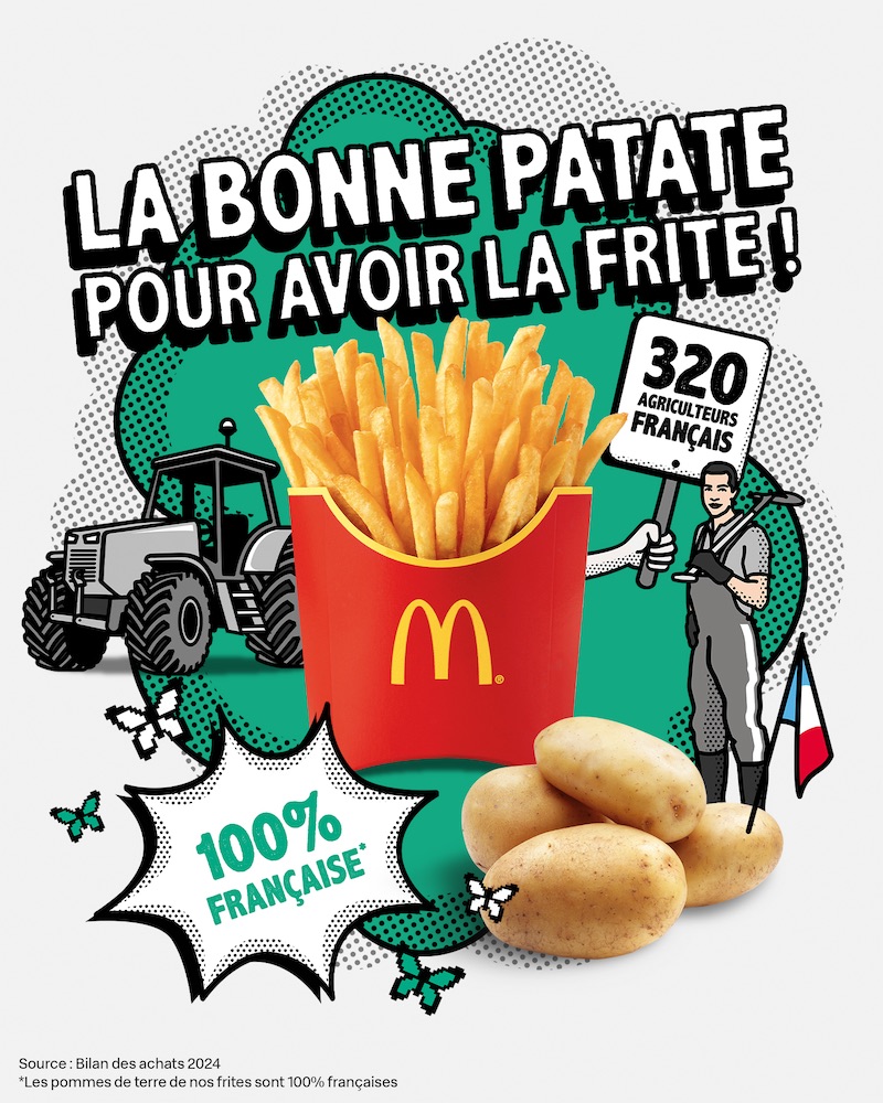 Publicité McDonald's - Ensemble faisons les choses en grand - La bonne patate pour avoir la frite ! - Agence TBWA Paris