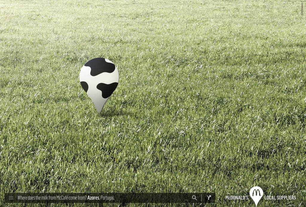Publicité McDonald's - Fournisseurs locaux - D'où vient le lait dans le McCafé ? Açores (Portugal) - Agence TBWA - Portugal - 2015