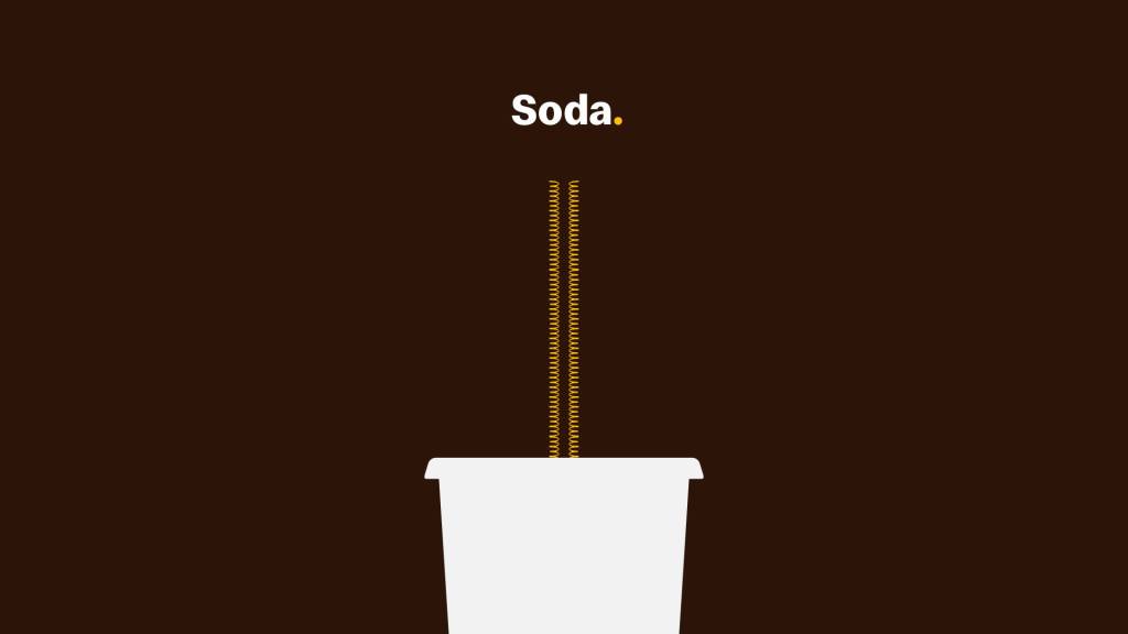 Publicité McDonald's - MMMM - Le logo est utilisé pour représenter la paille de la boisson - TBWA - Porto Rico - 2020
